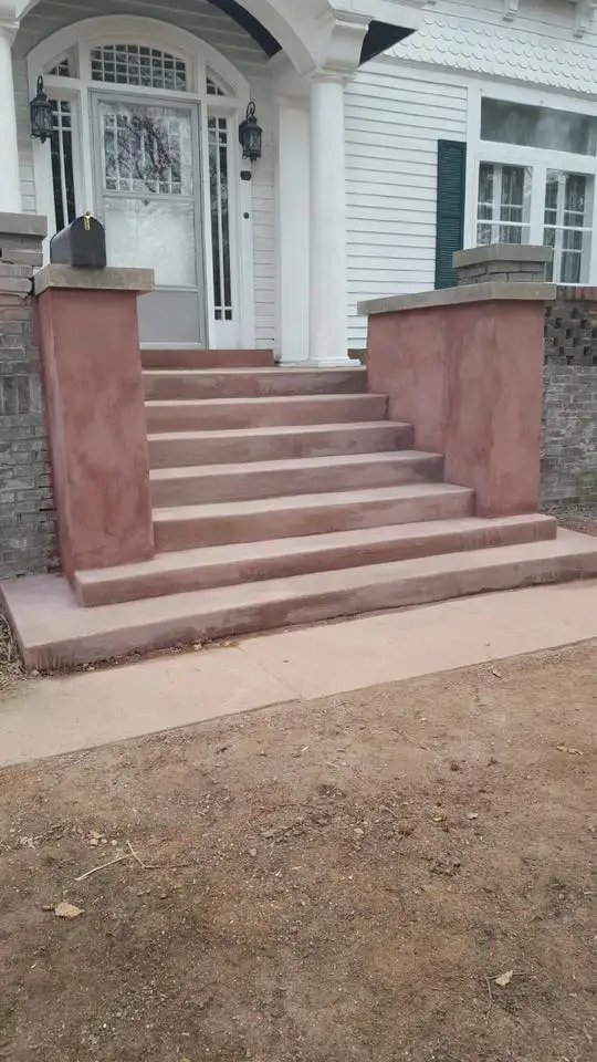 Stamped concrete project by Majestic Concrete Inc in Troy