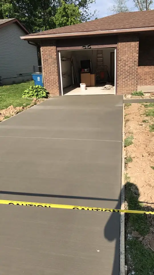 Driveway project by Majestic Concrete Inc in Pontoon Beach