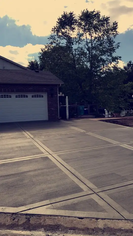 Driveway project by Majestic Concrete Inc in Edwardsville