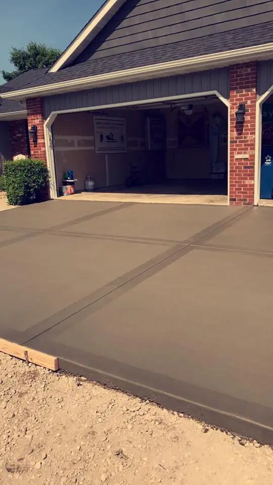 Stamped concrete project by Majestic Concrete Inc in Collinsville