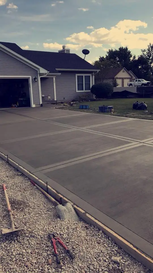 Stamped concrete project by Majestic Concrete Inc in Edwardsville