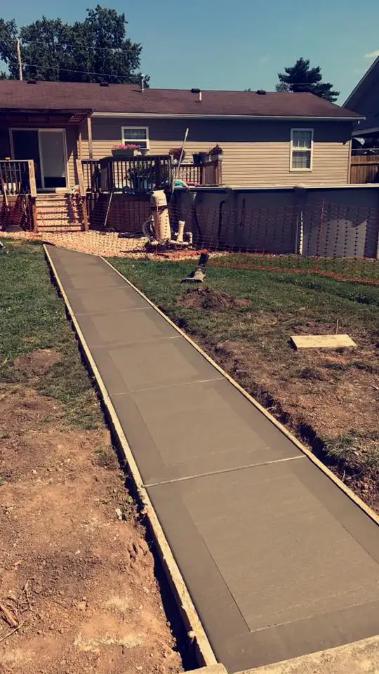 Driveway project by Majestic Concrete Inc in Collinsville