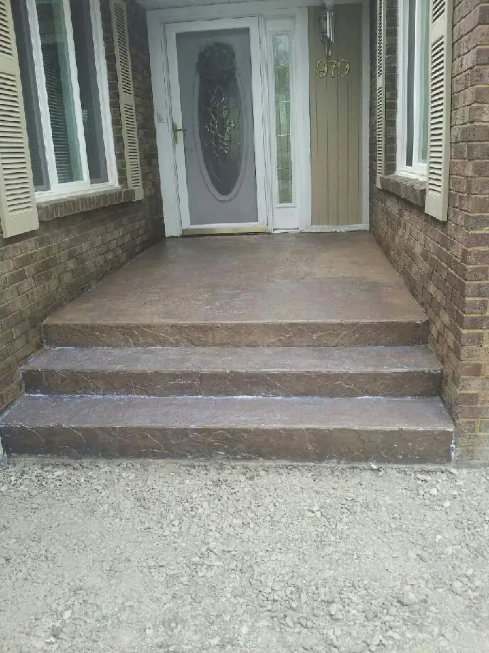 Stamped concrete project by Majestic Concrete Inc in Maryville